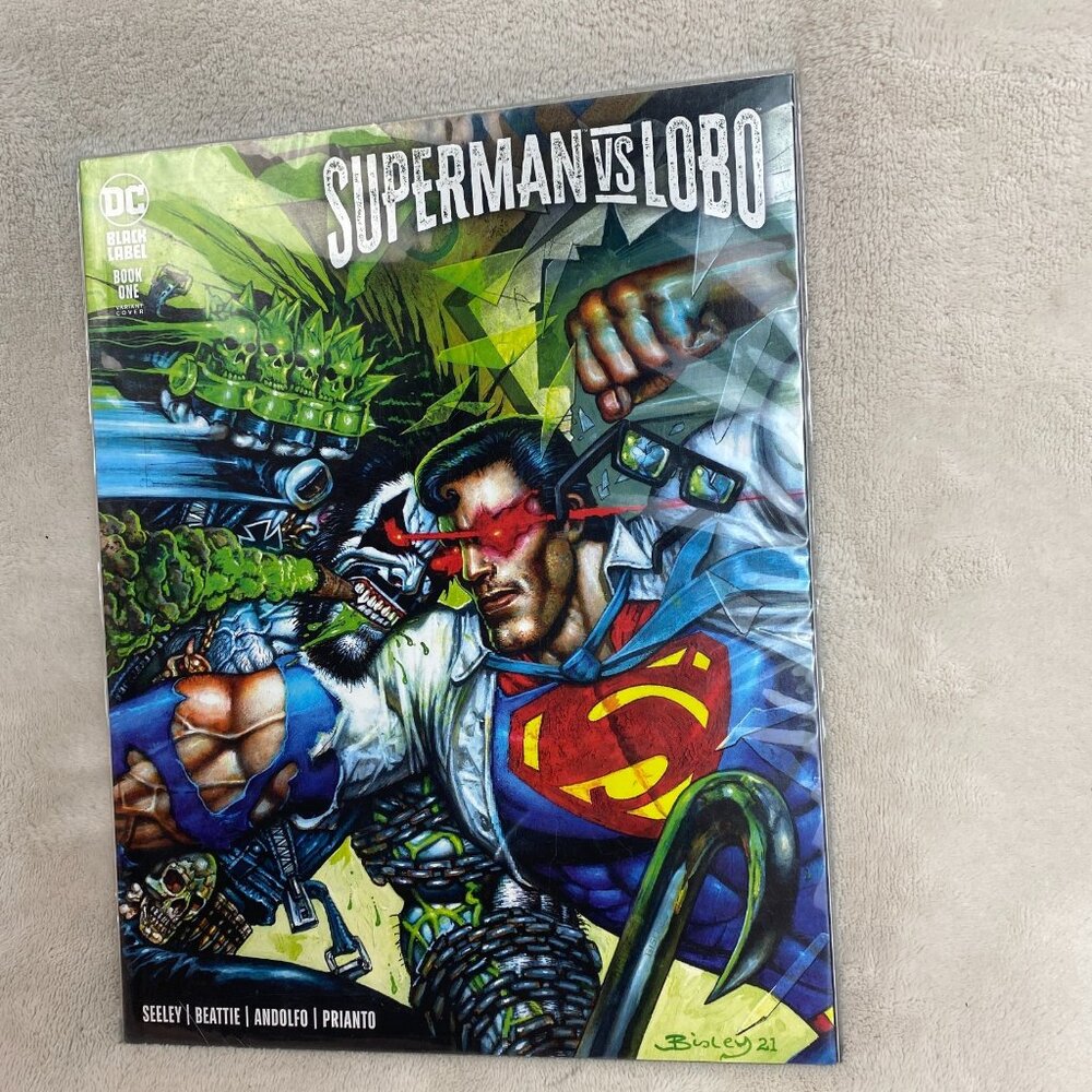 Superman VS Lobo # 1 Cover B NM DC Black Label 2021